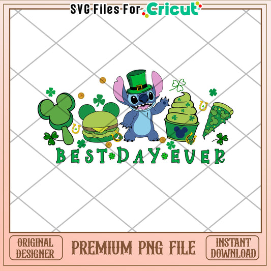 Best Day Ever PNG File for Cricut St Patrick's Design