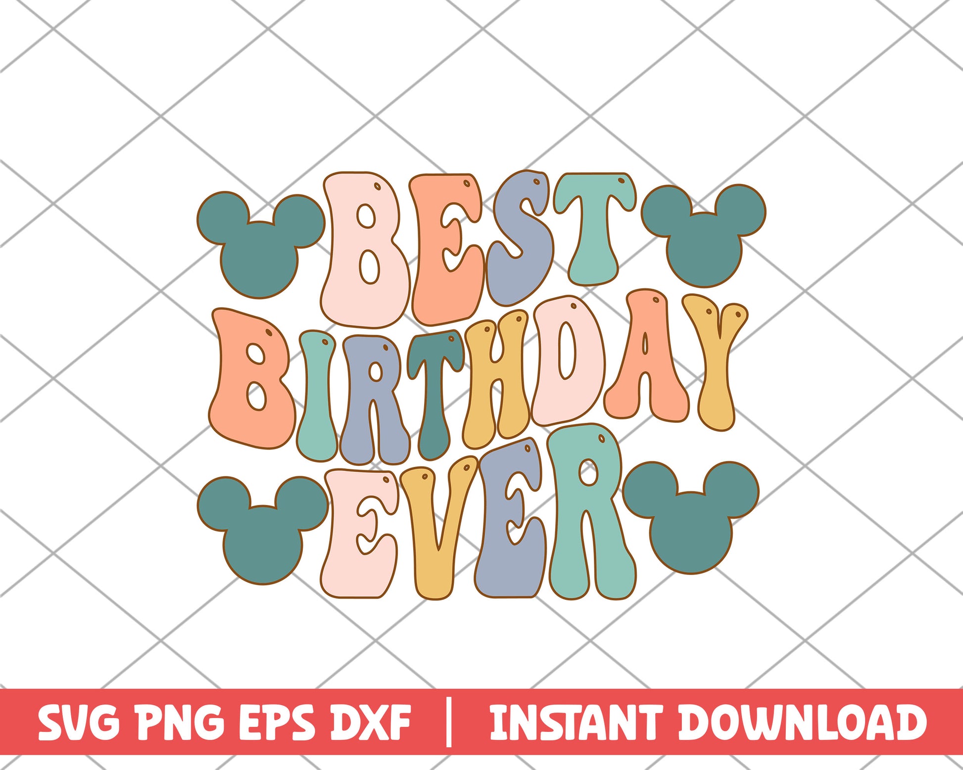 Best birthday ever disney svg 