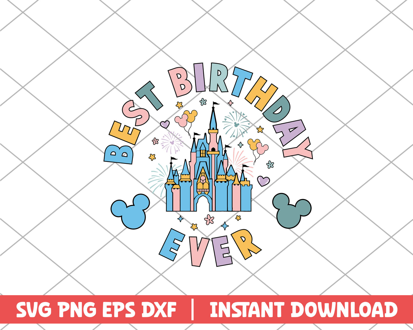 Best birthday ever disney svg 