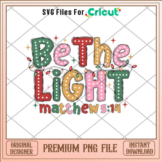 Be the light matthew 514 png, raccoon santa hat png, christmas png