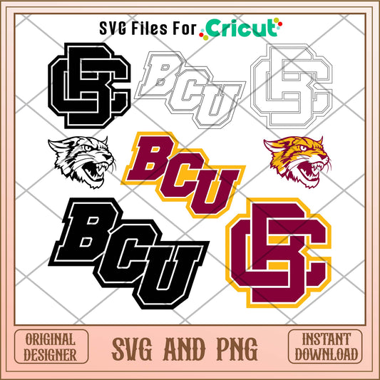 Bethune Cookman Wildcats team sports svg bundle, Sport svg - Svgfileforcricut 