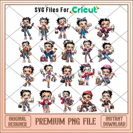 Betty Boop png bundle, Betty Boop movies bundle