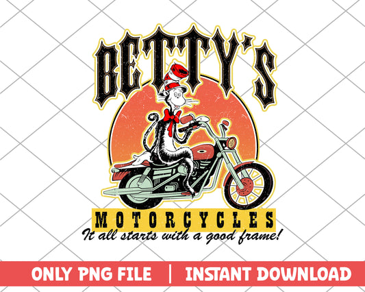 Betty's motocycles it all starts with a good frame png 