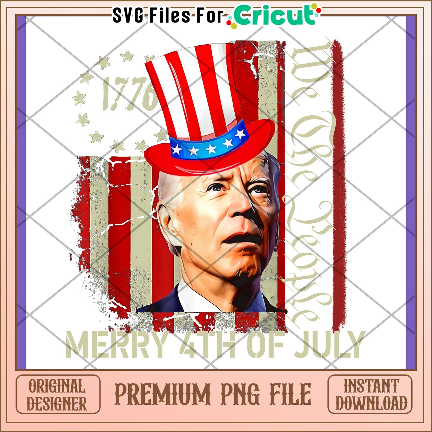 Biden 4th of July PNG Design