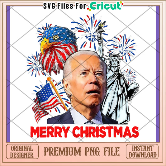 Biden Christmas PNG Patriotic Design