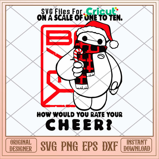 Big Hero Baymax How Would You Rate Your Cheer Svg-Svgfilesforcricut