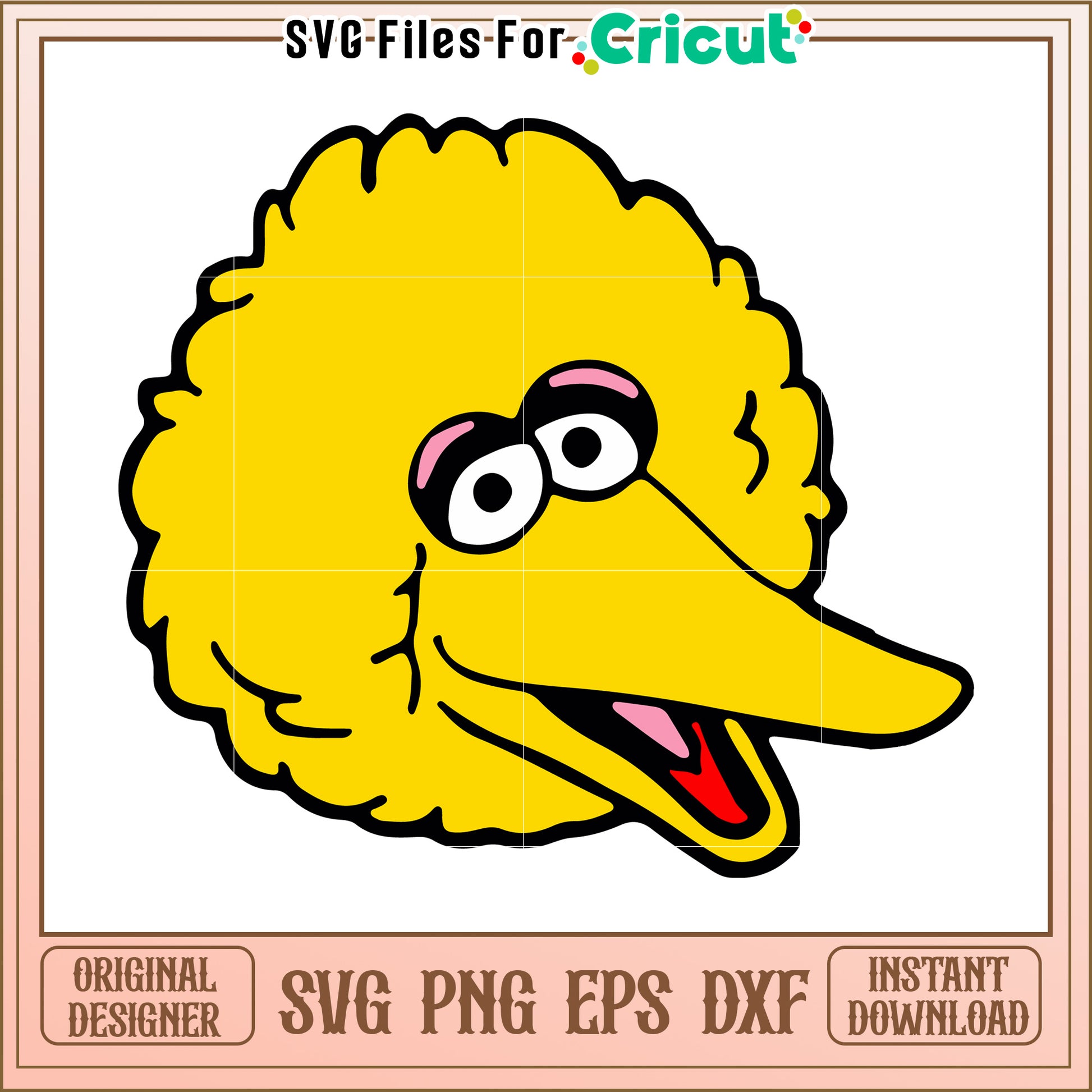 Big bird svg, sesame street svg, sesame cartoon svg