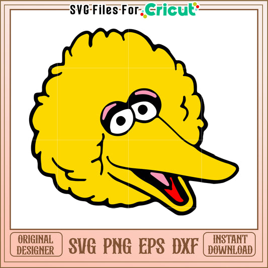 Big bird svg, sesame street svg, sesame cartoon svg