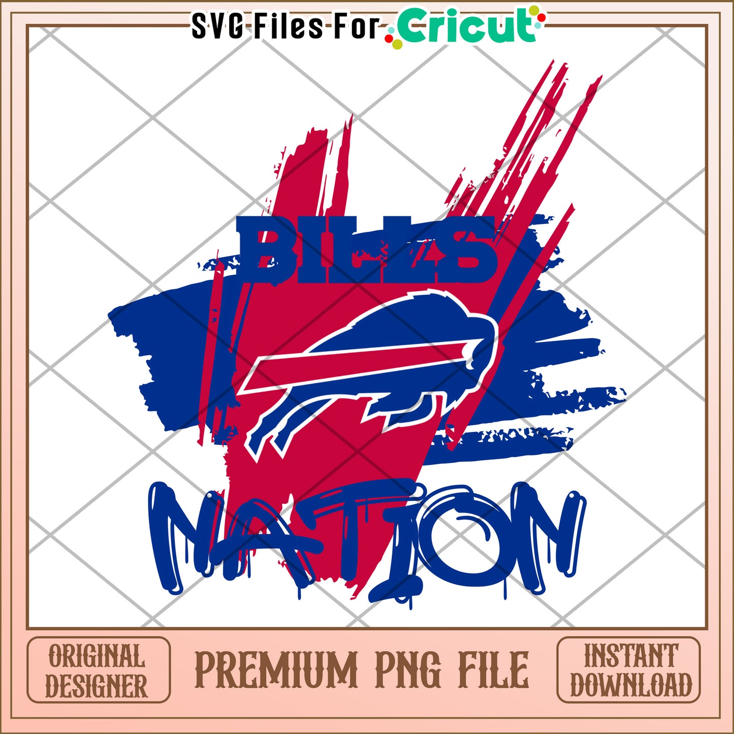 Bills Nation PNG Design for Cricut, perfect for football fans