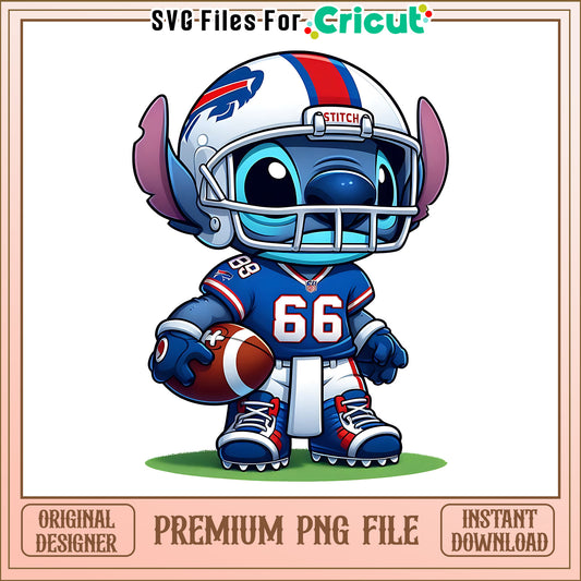 Bills Stitch and rugby ball png, Buffalo Bills png, NFL png