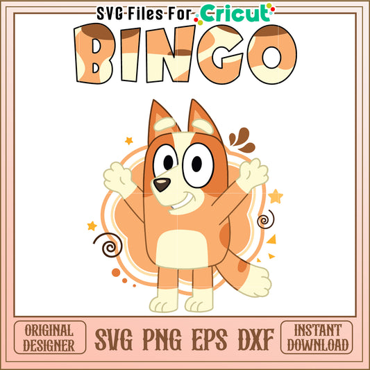 Bingo Dog SVG PNG EPS DXF Cut File