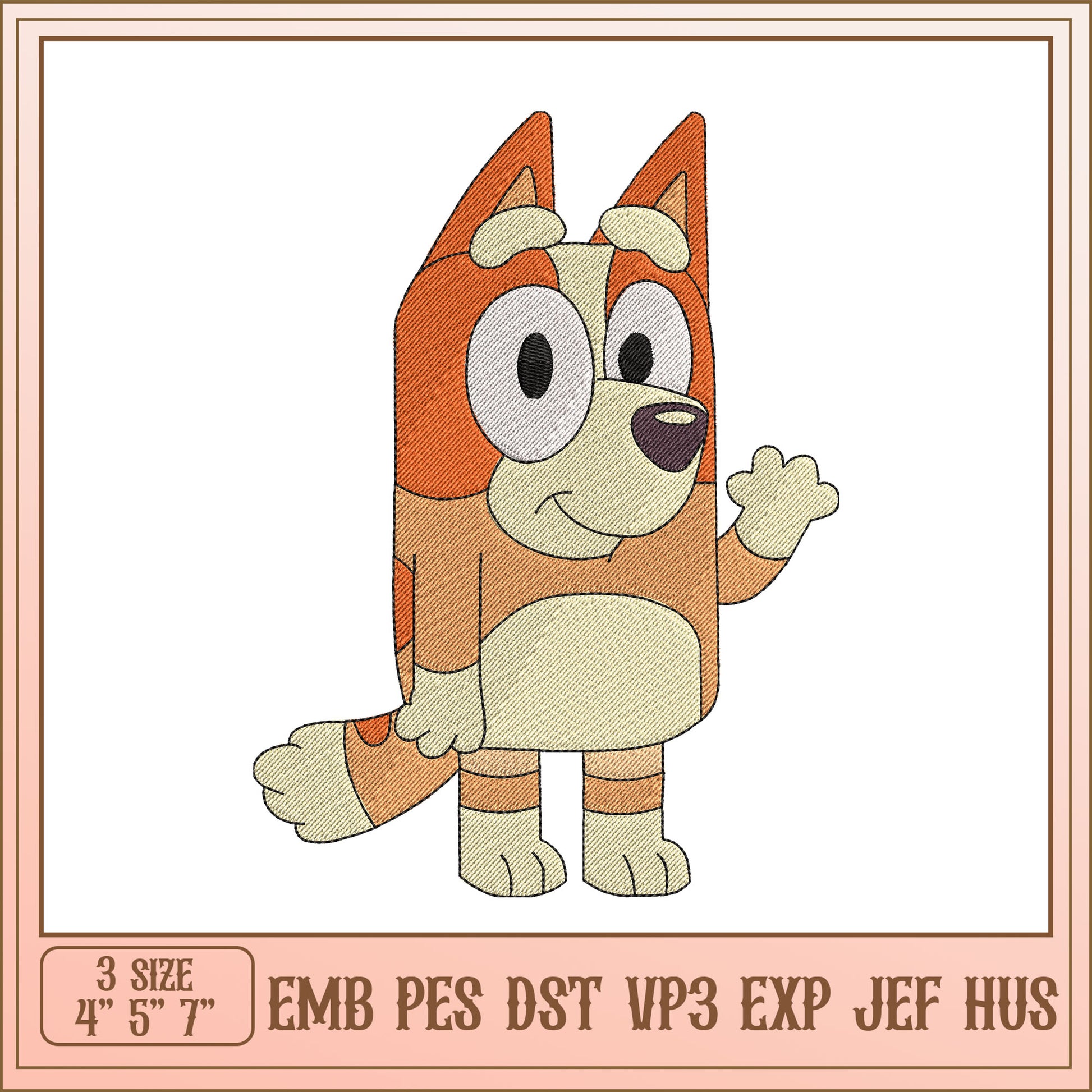 Bingo Embroidery Design - 3 Sizes