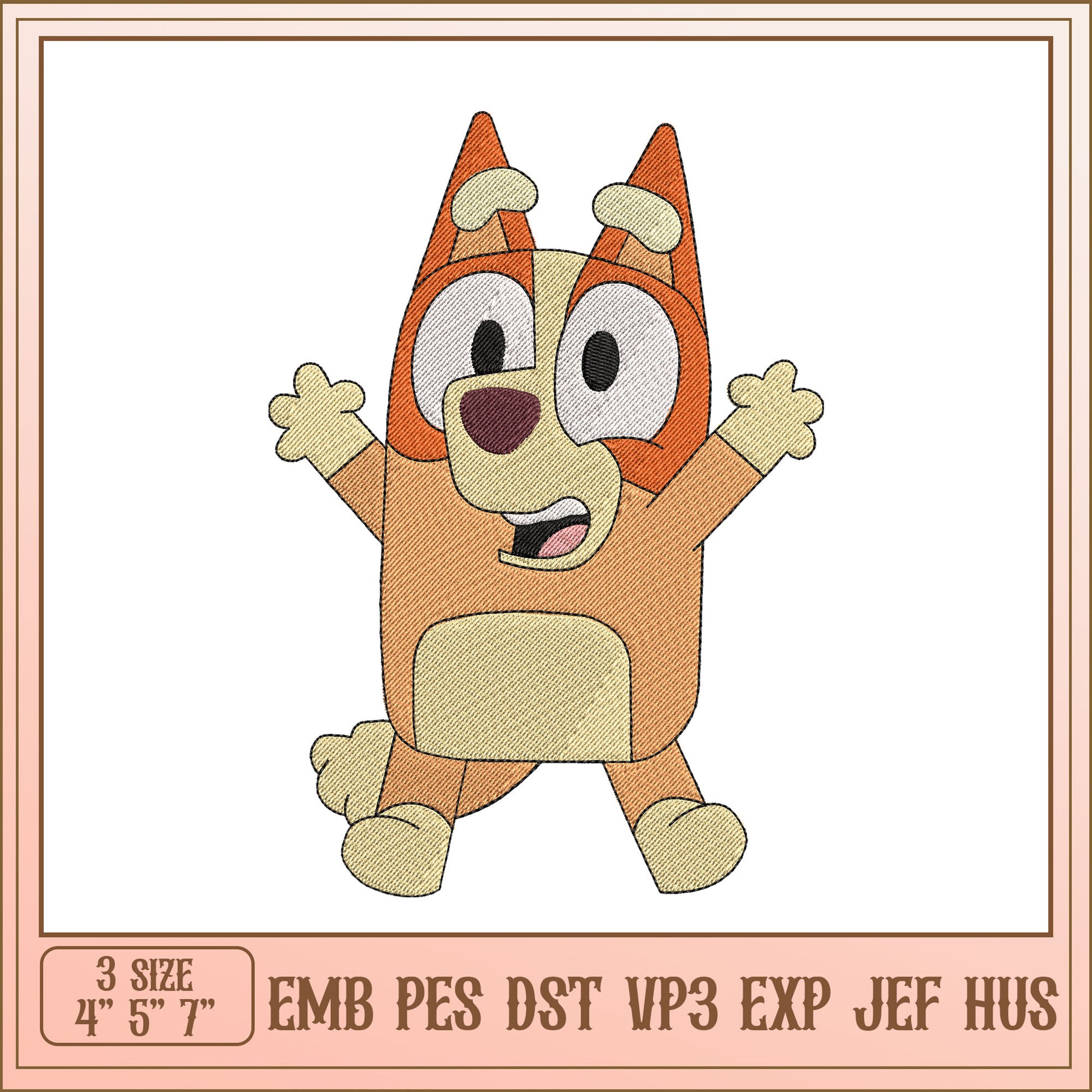 Bingo Embroidery Design - 3 Sizes EMB PES DST