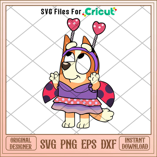 Bingo Orange beetle  Svg, bluey characters svg, Digital Download