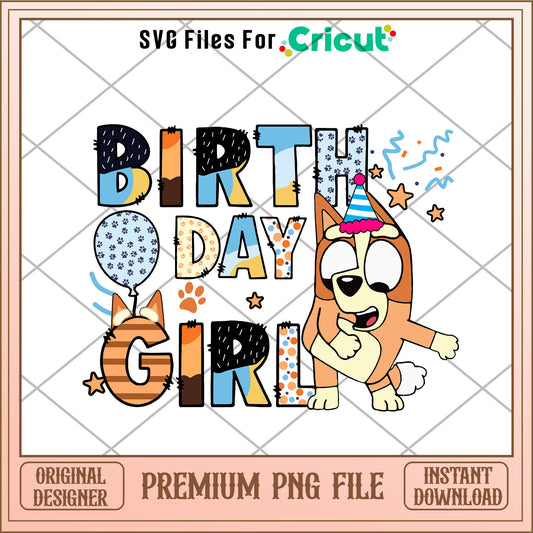 Bingo birthday girl cartoon png