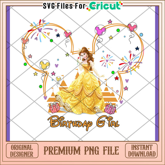 Birthday Girl PNG Design for Special Celebrations