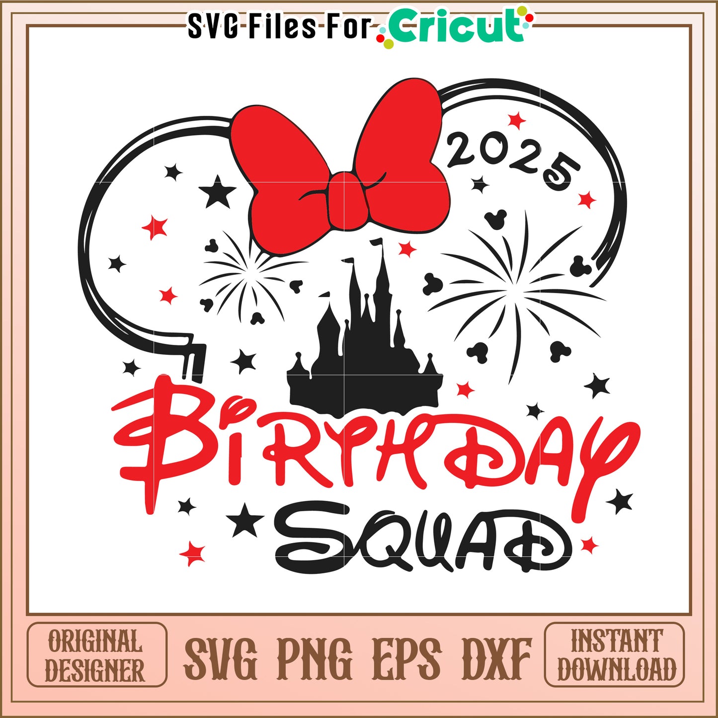 Birthday Squad 2025 Design for Parties and Celebrations, Perfect for Kids' Birthdays and Fun Events