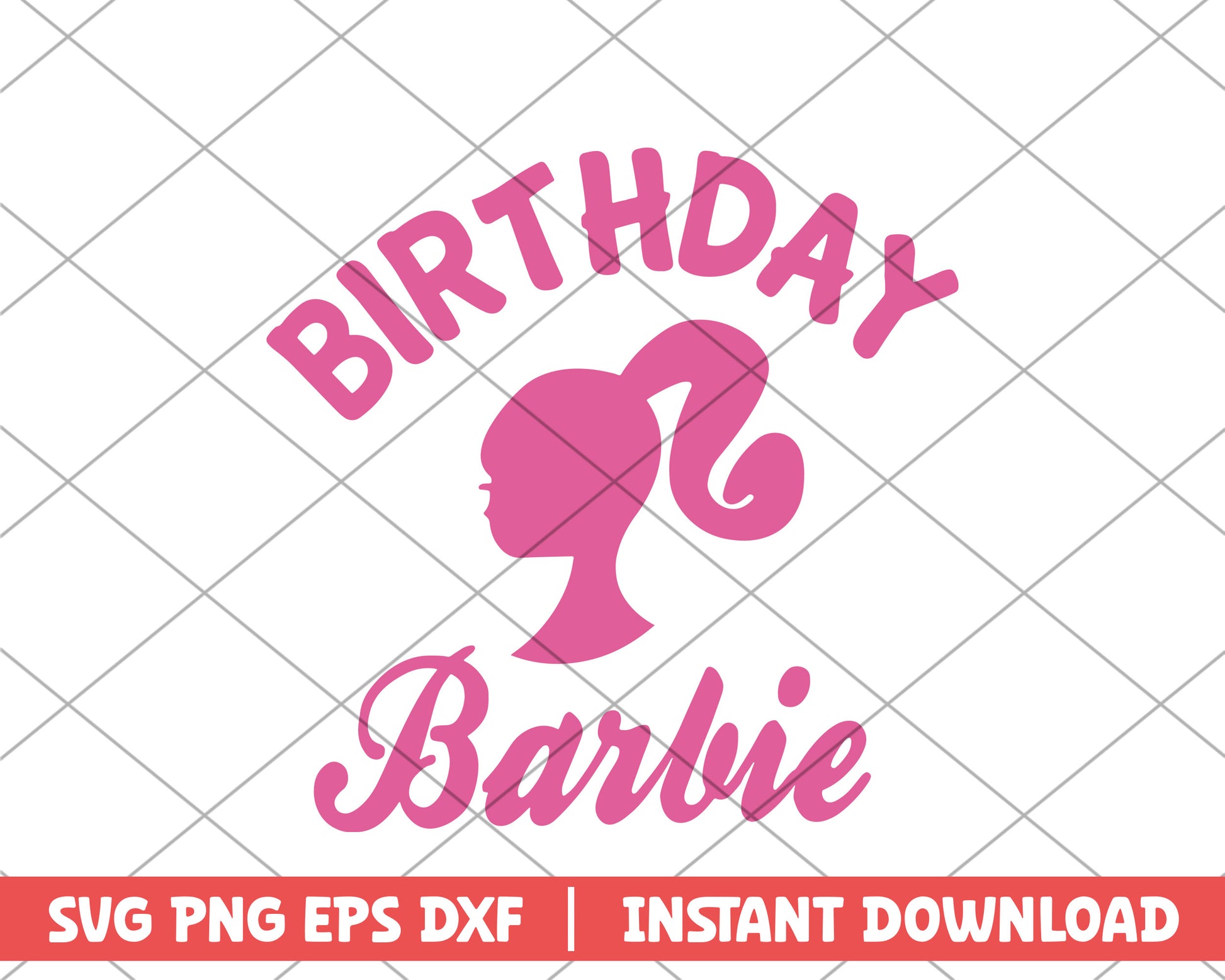 Birthday barbie svg 