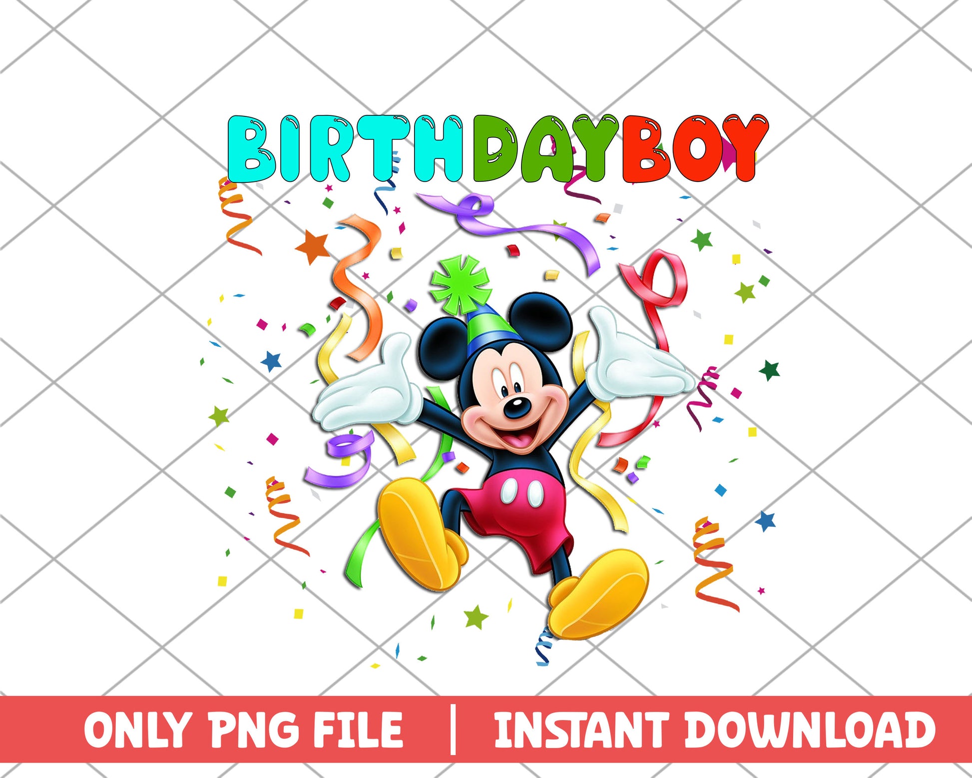 Birthday boy custom disney png