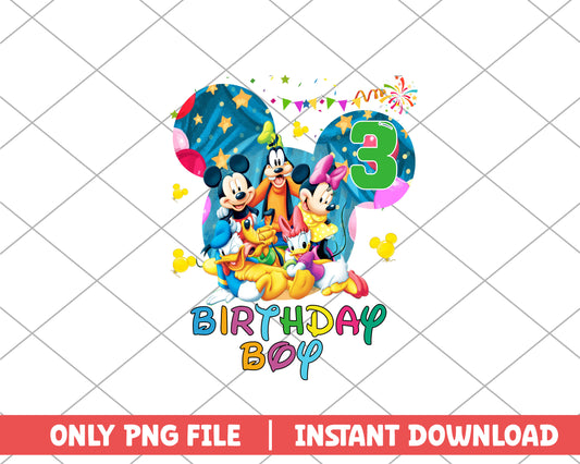 Birthday boy custom disney png