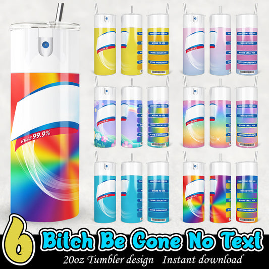 Bitch be gone tumbler bundle, Tumbler 20oz bundle