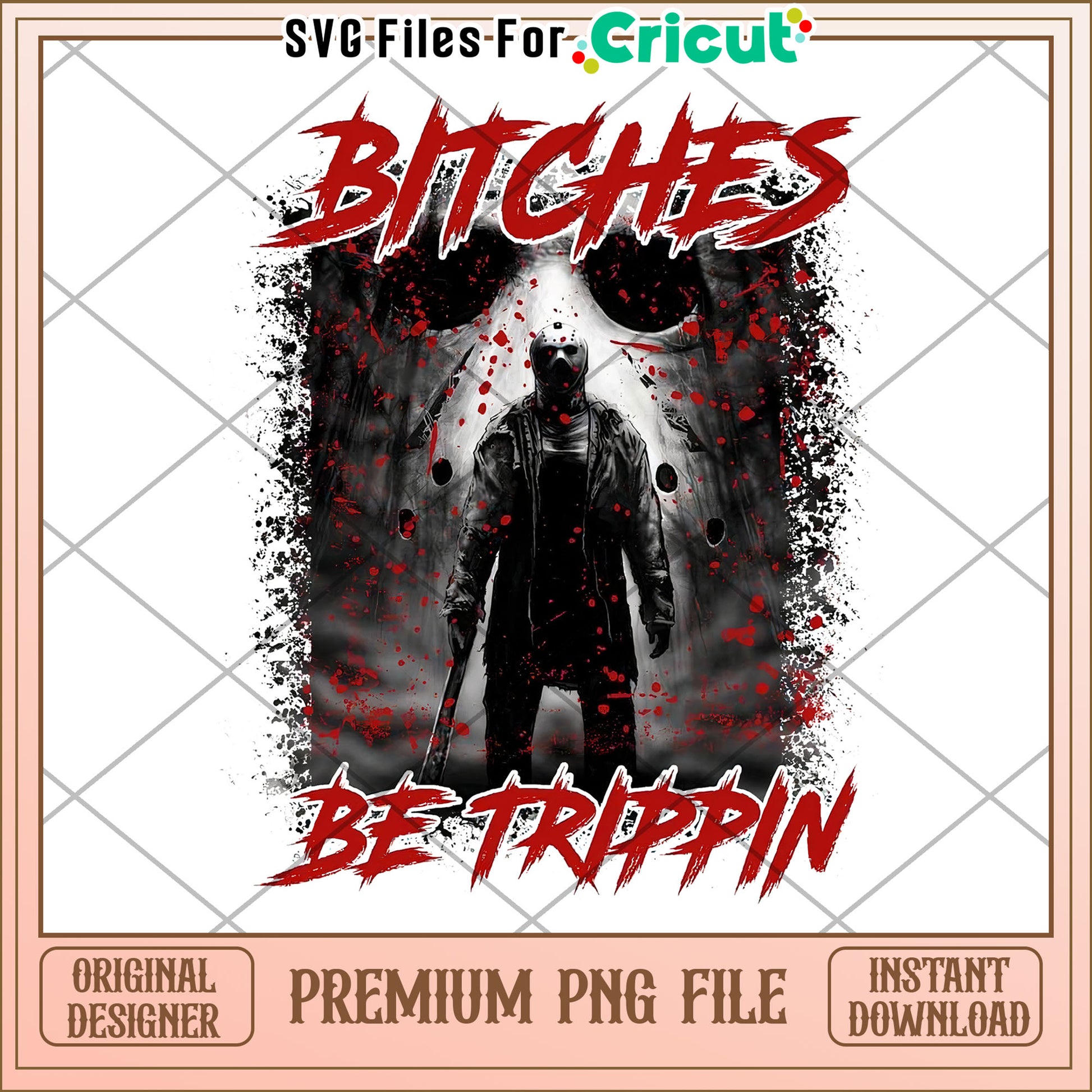 Bitches be trippin png, halloween​ design​ png, halloween costume​ png