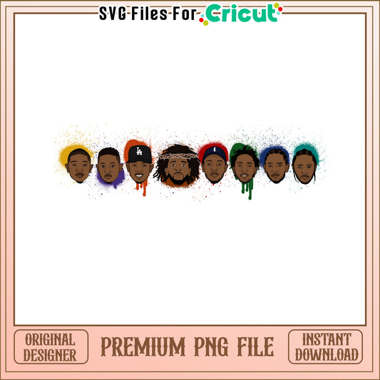 Black Hippy PNG Premium Cricut File