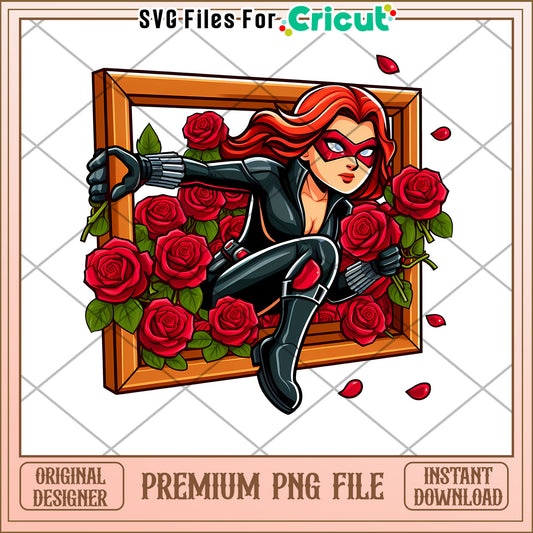 Black Widow Roses PNG Image Download
