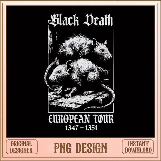 Black Death European Tour 1347 PNG, Funny History PNG, Rat PNG