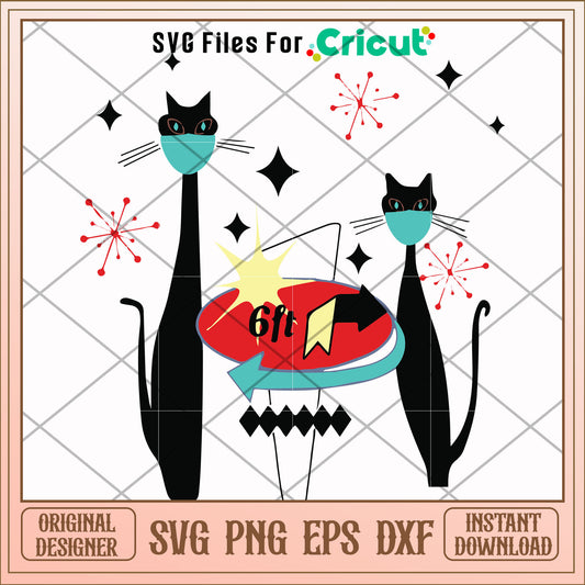 Black cat Corona vintage retro svg, Corona svg, other svg