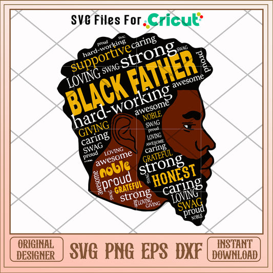 Black father hard working svg, Black father svg, other svg