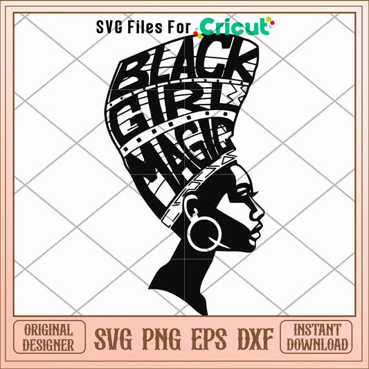Black girl magic art design svg, Black girl svg, other svg