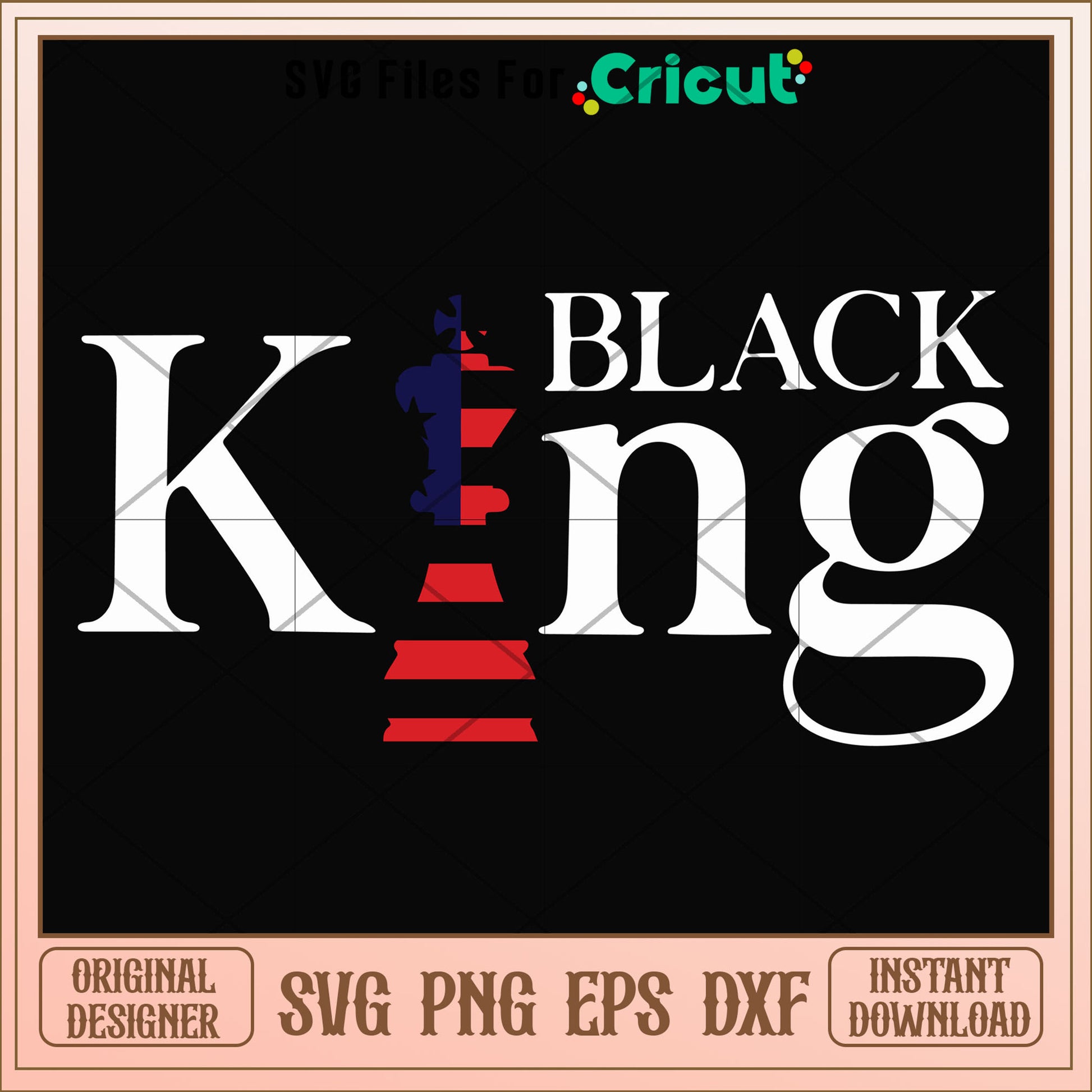 Black king chess logo minimalistic svg, king svg, other svg
