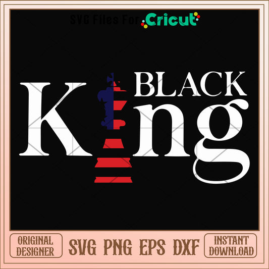 Black king chess logo minimalistic svg, king svg, other svg