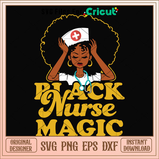 Black nurse magic africa svg, magic svg, other svg