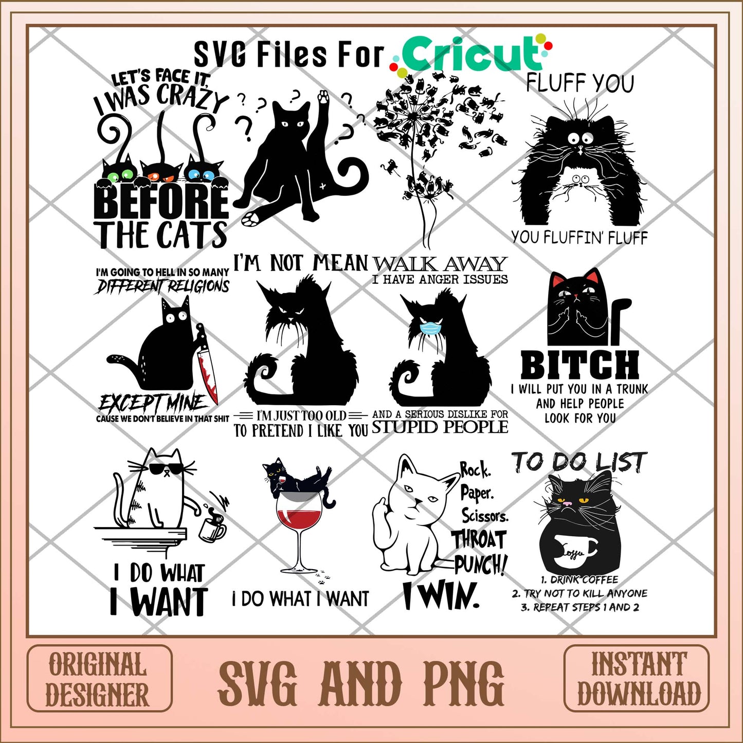 Black cat spirit svg bundle, Animal svg bundle - Svgfileforcricut 