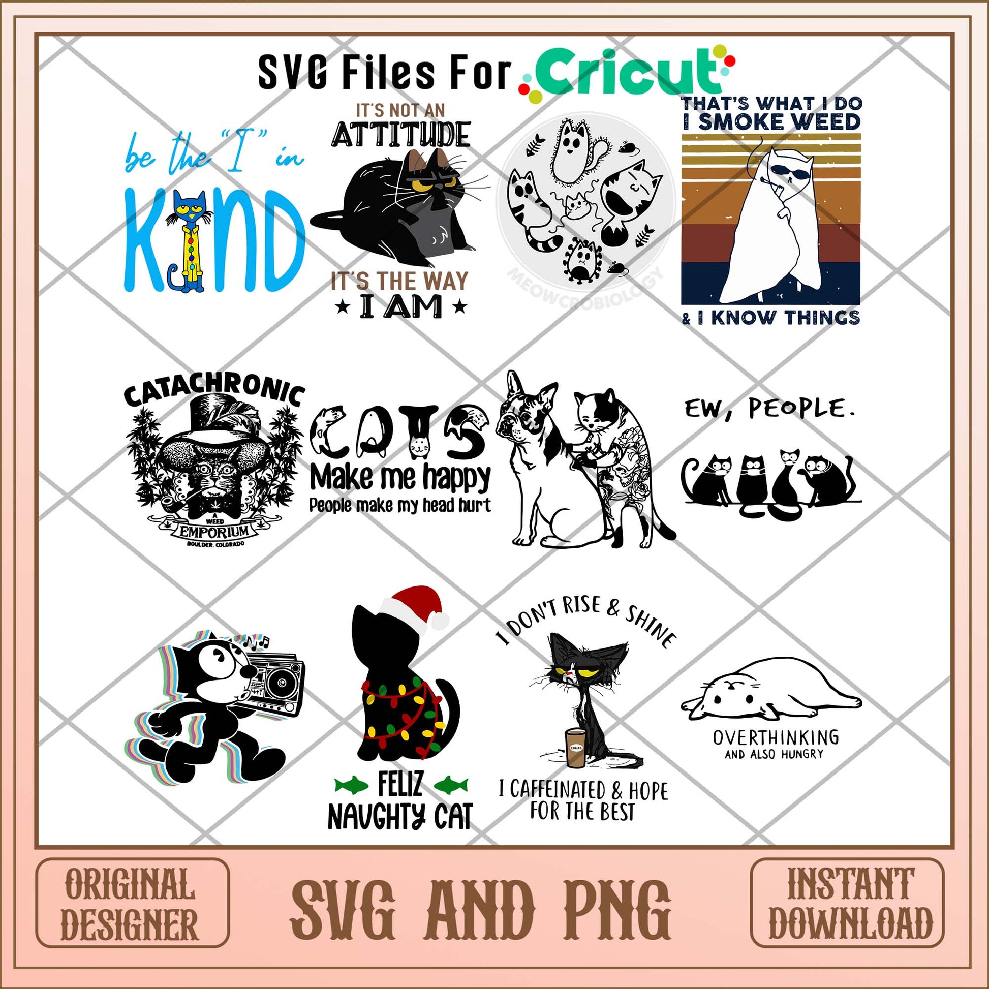 Black cat ewww svg bundle, Animal svg bundle - Svgfileforcricut