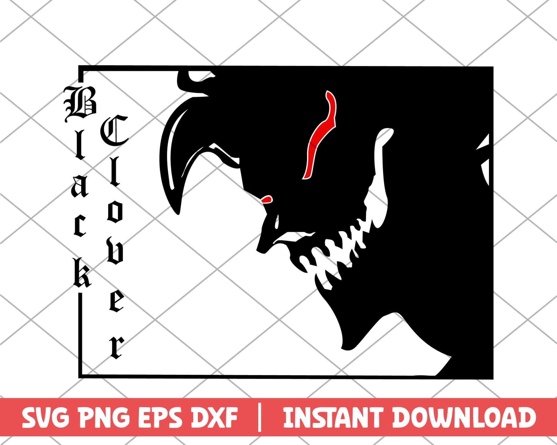 Black clover liebe's devil union anime svg