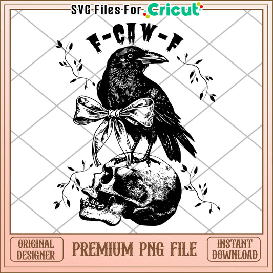 Black crow f caw f png, halloween vibes png, black crow png