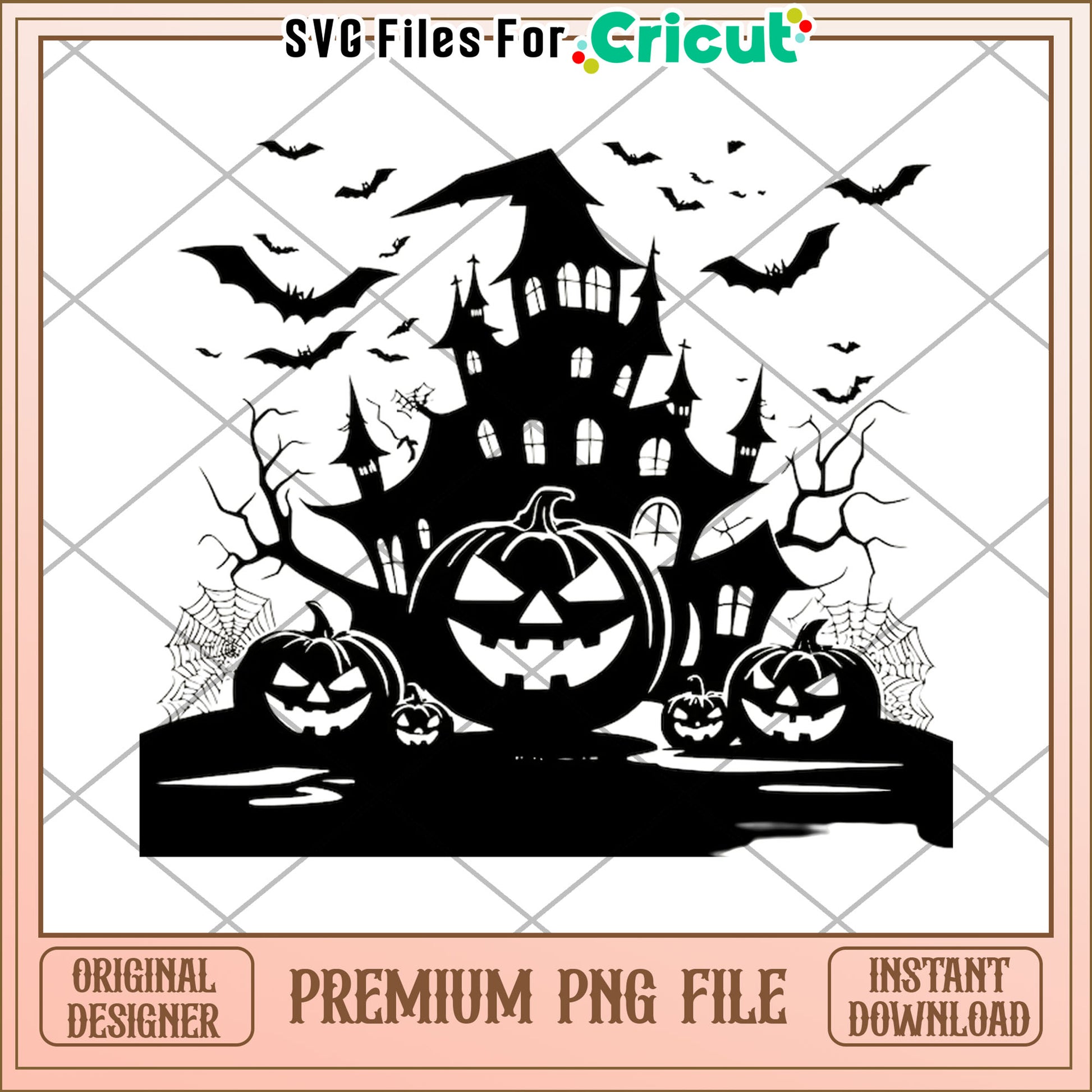Black design of halloween castle png, spooky sesason png, halloween toys​ png