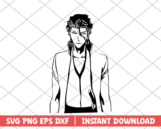 Bleach aizen sousuke anime svg