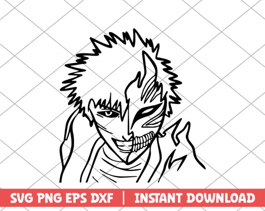 Bleach kurosaki ichigo shinigami anime svg