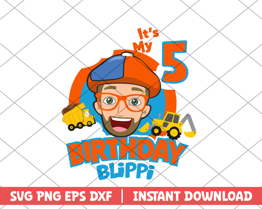 Blippi It's my birthday cartoon svg
