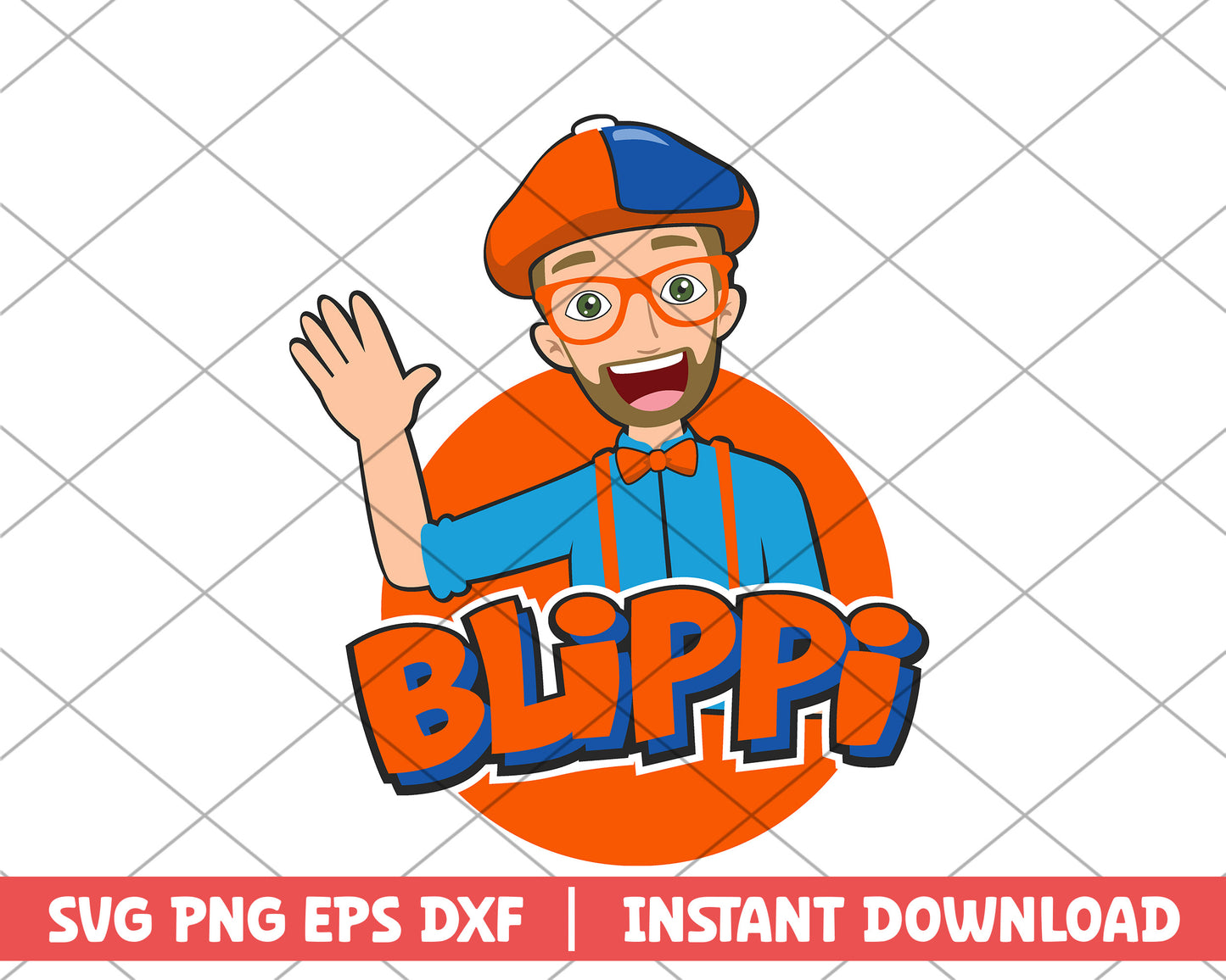 Blippi Stevin John cartoon svg