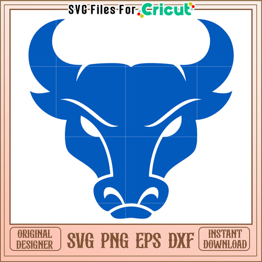 Blue Bull SVG Design for Cricut, Perfect for Craft Projects and Customization