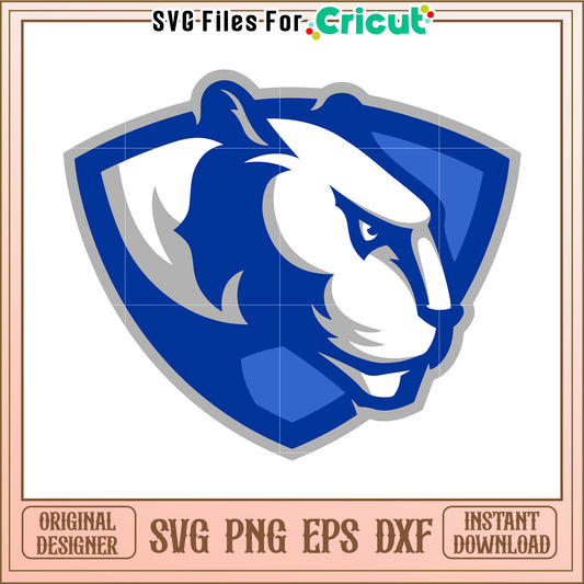Blue Panther Logo SVG for Cricut, high-quality download for crafts and designs