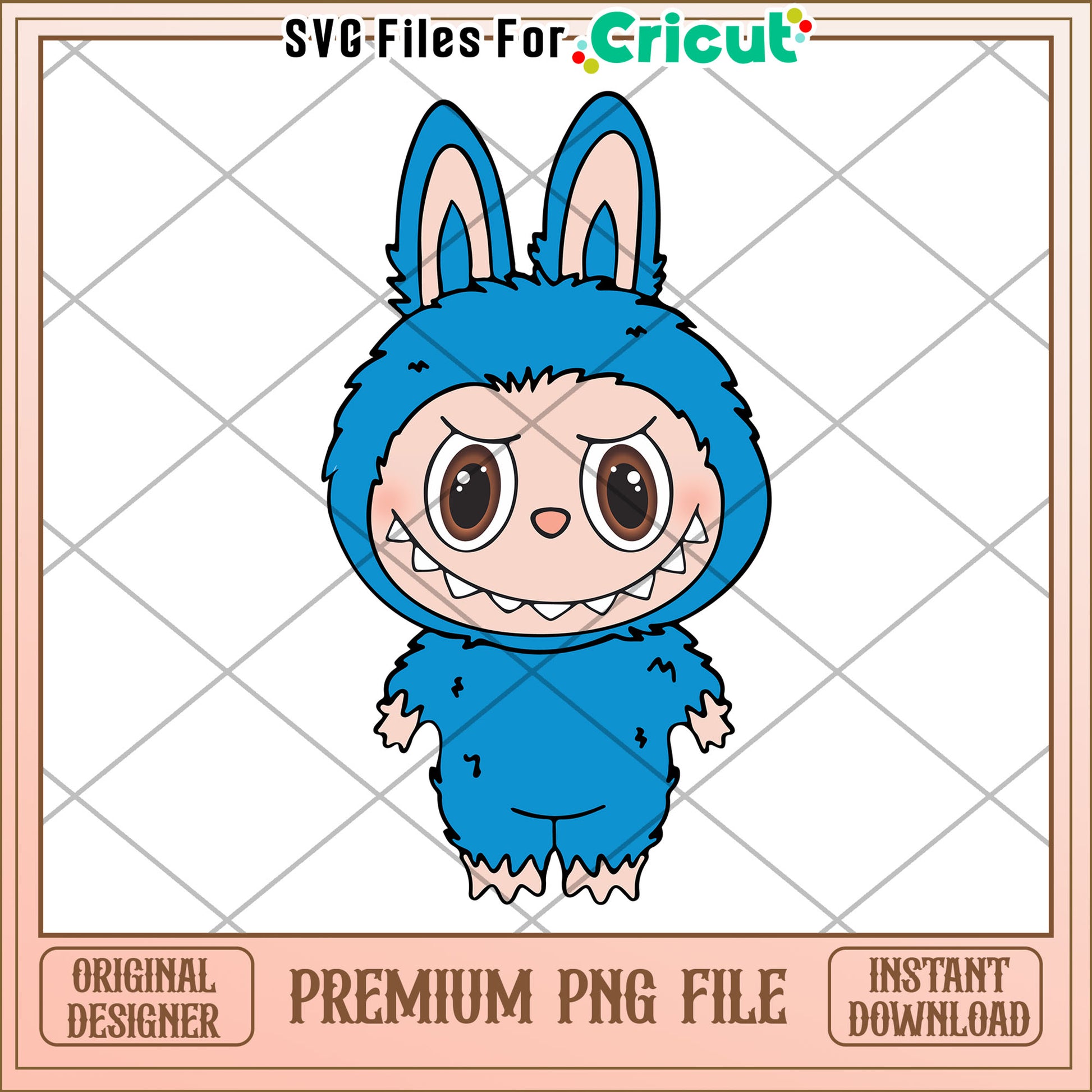 Blue labubu png, labubu png, have a seat labubu​ png