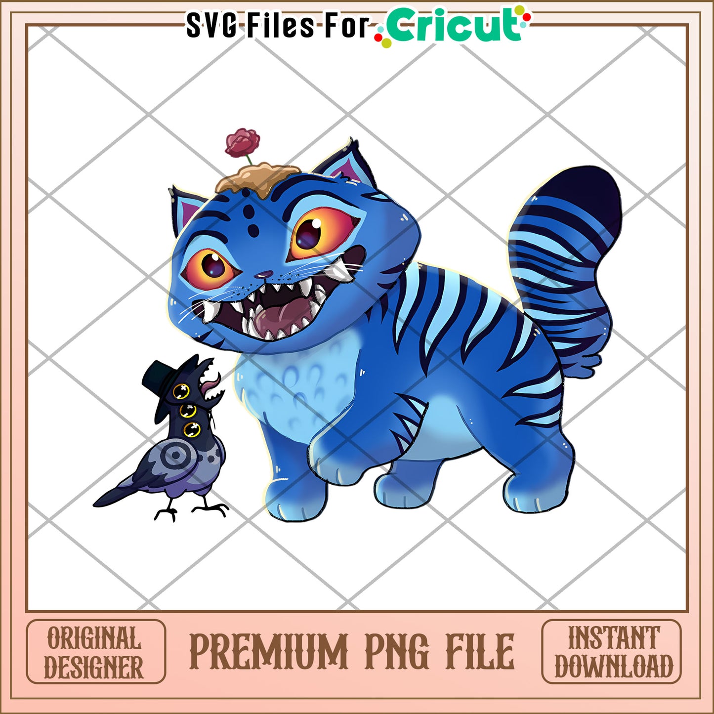 Blue tiger and bird png, manhwa png, saja and huntrix png