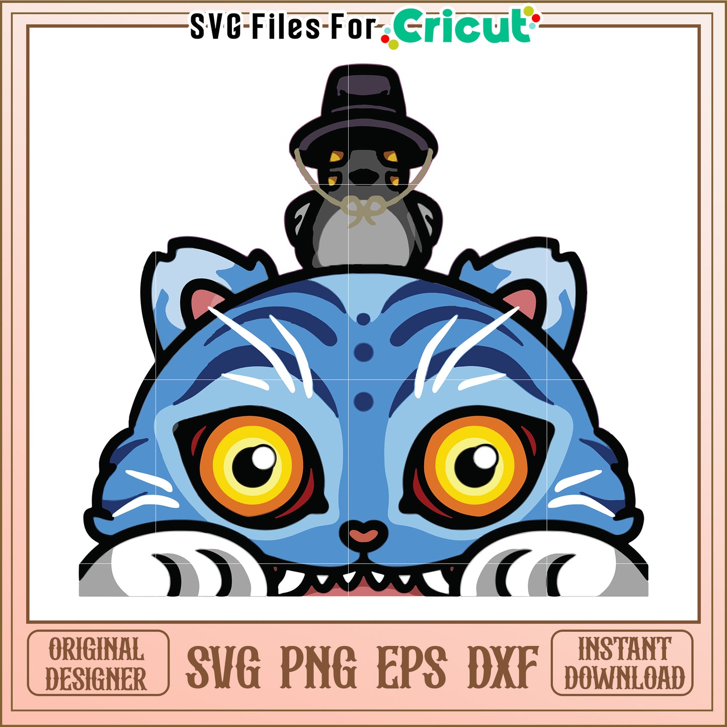 Blue tiger and bird svg, kpop demon hunters svg, kpop cartoon songs svg