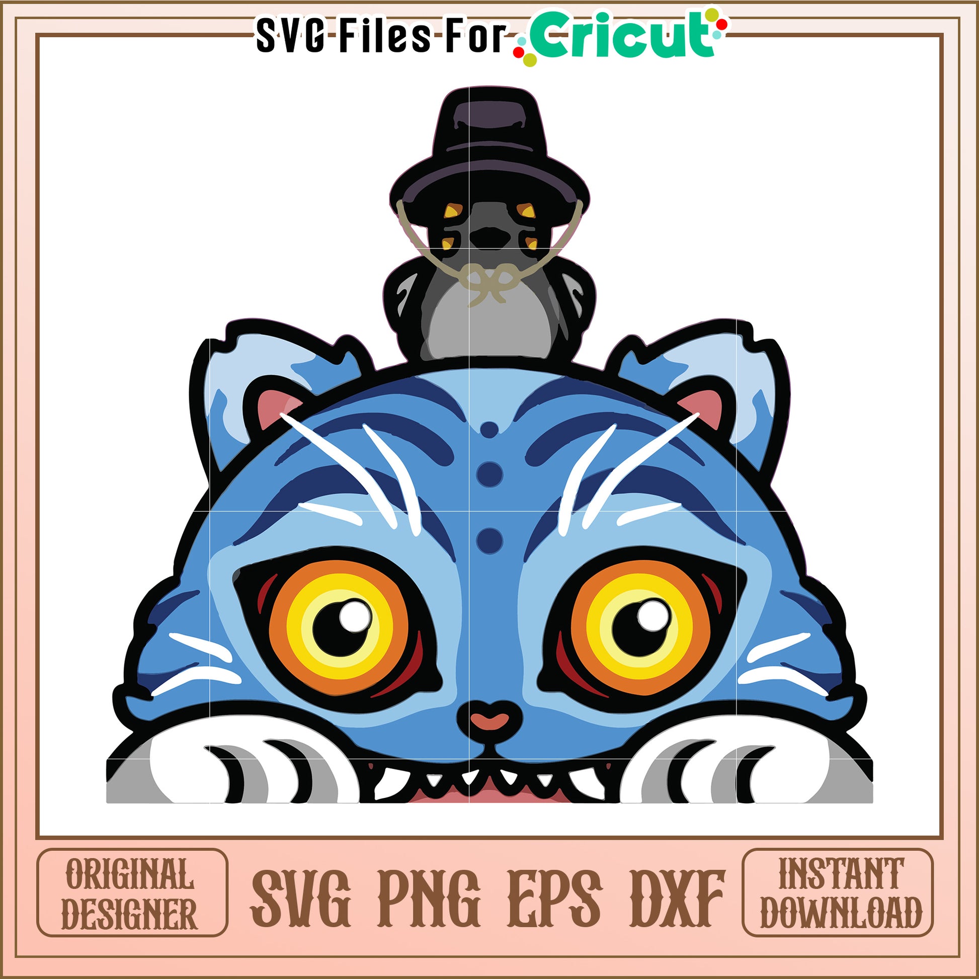Blue tiger and bird svg, kpop demon hunters svg, kpop cartoon songs svg